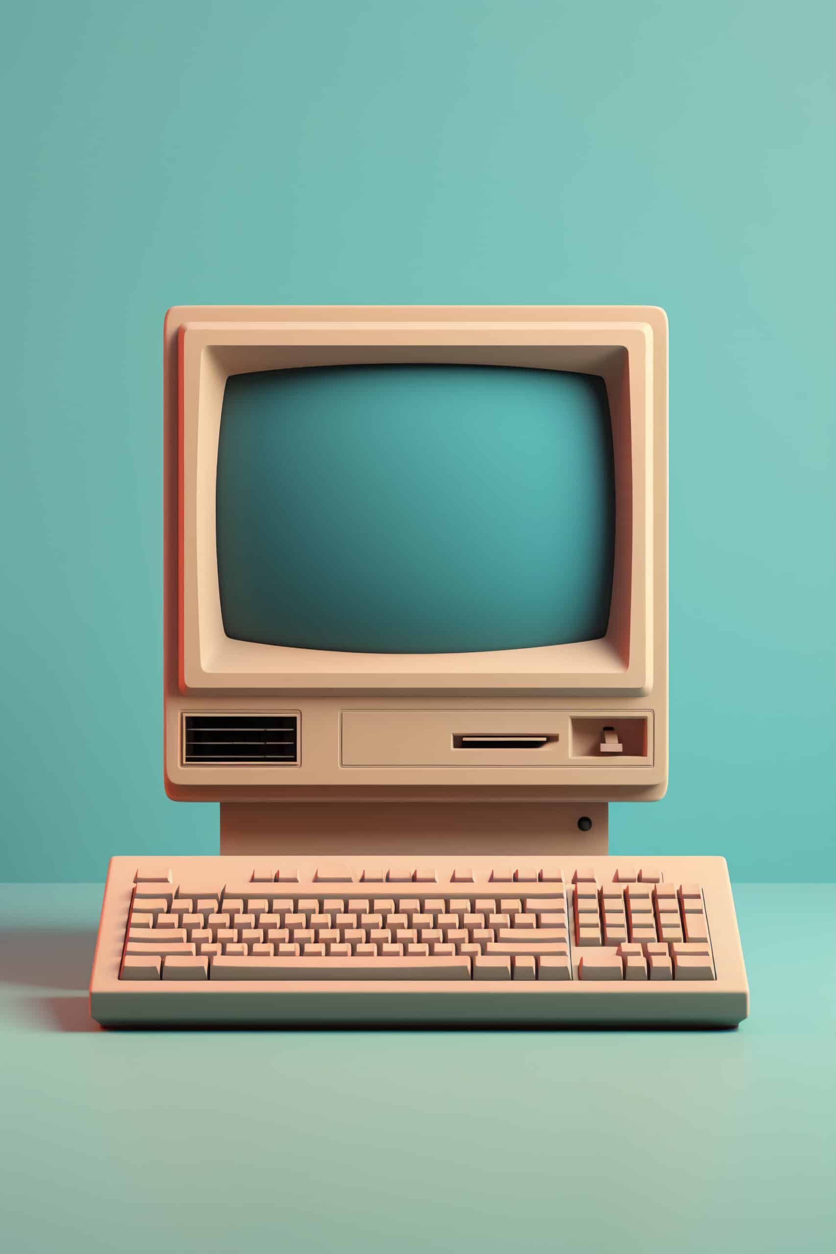 Ordinateur rétro, création de sites web