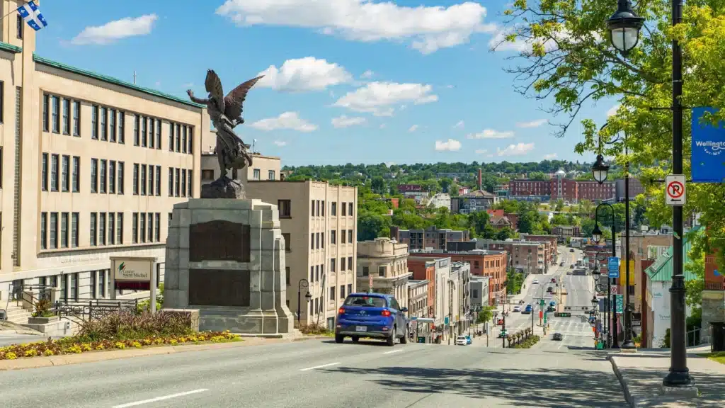 Sherbrooke vue aérienne